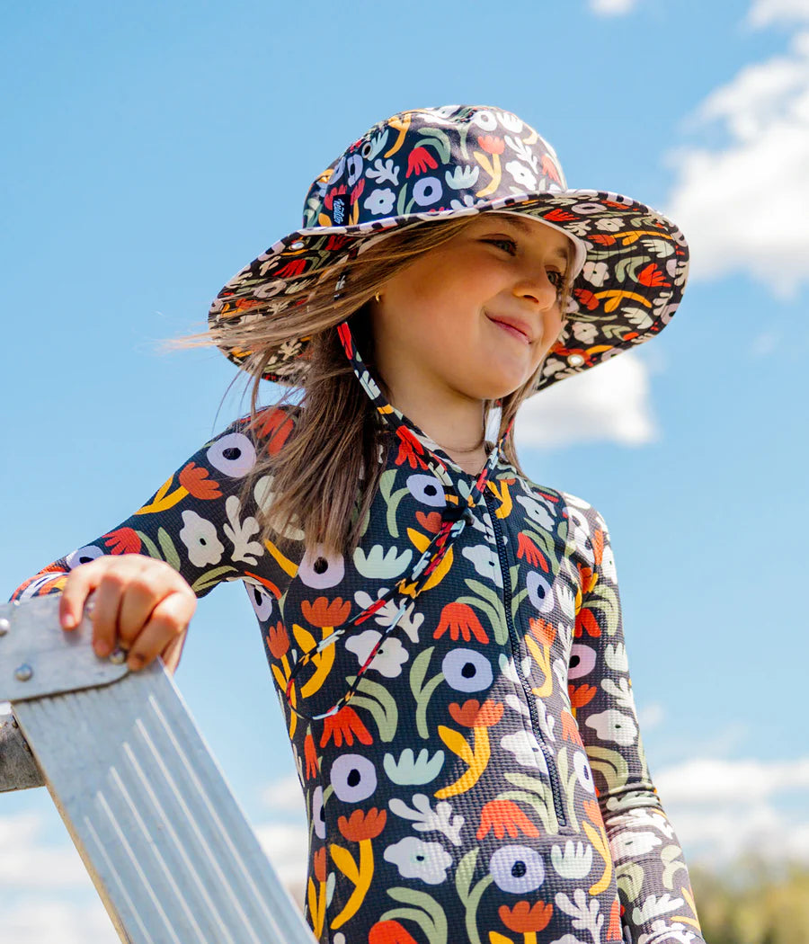 Headster- Petal's Realm Long Sleeve One Piece Swimsuit