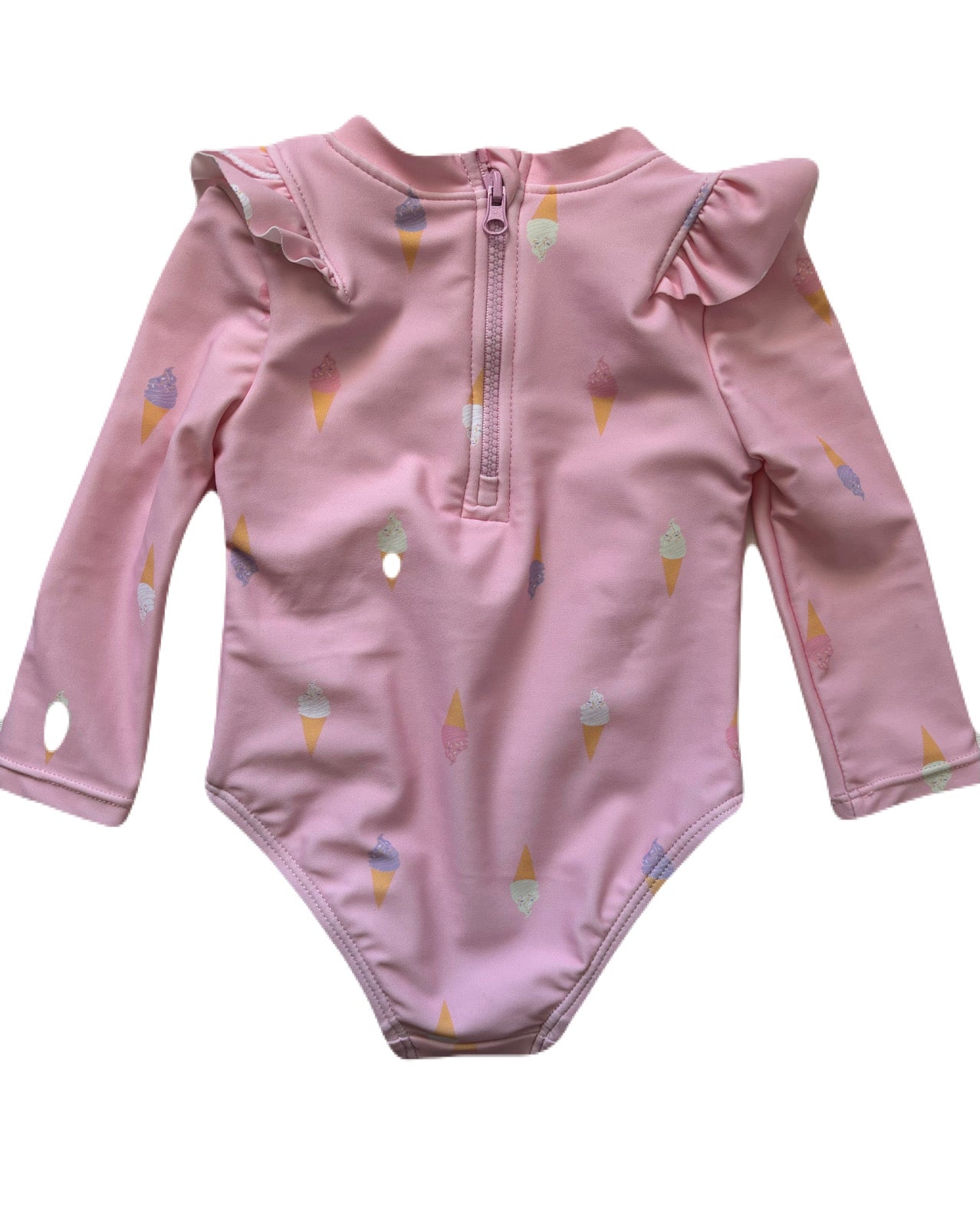 Swim Set-Girl/Cover Up Dress-Pinky Cloud Ice Cream