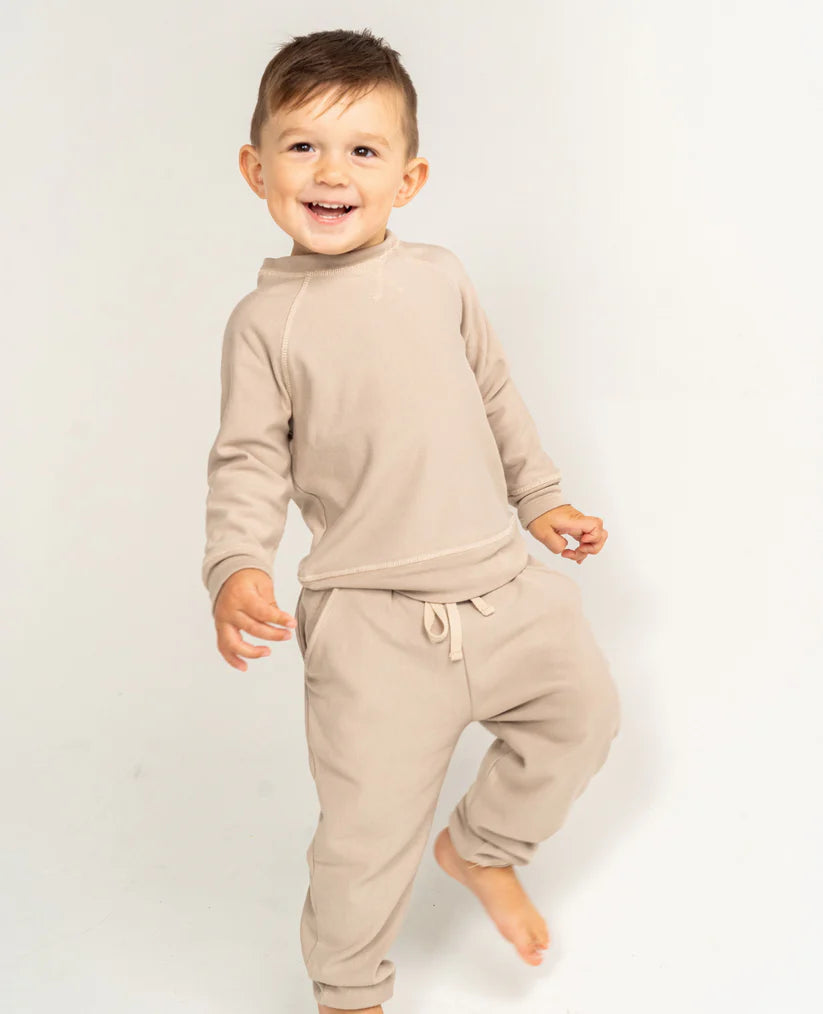 Bamboo Fleece Sweat Pants (Taupe)