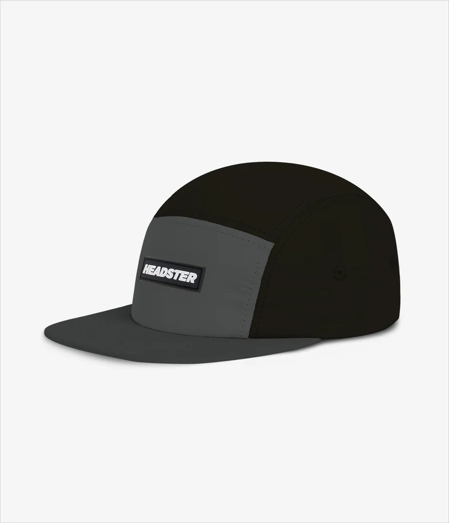 Headster- Runner Nylon Five Panel- Charcoal