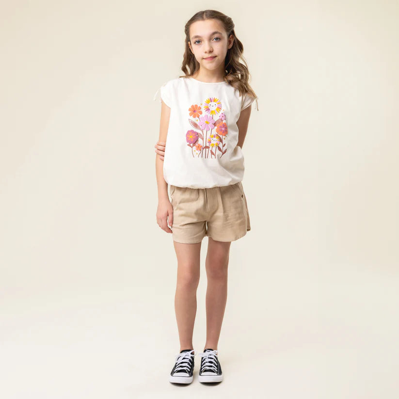 Nano-Girls-Ivory-Colored T-shirt