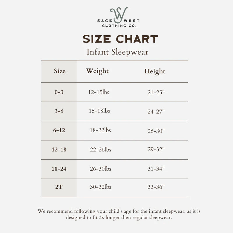 Prairie Cowboy Infant Sleepwear (Sage)