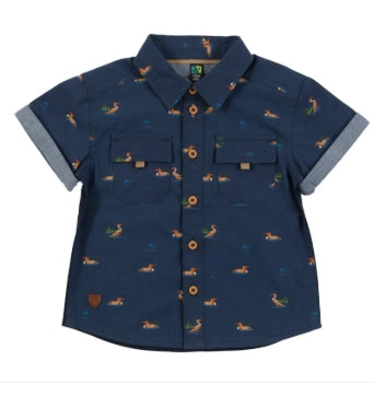 Nano-Baby Boy Shirt-Navy