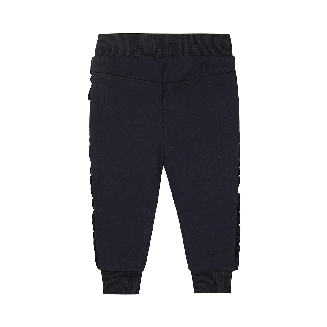 Dirkje girls' jogging trousers in navy with ruffles