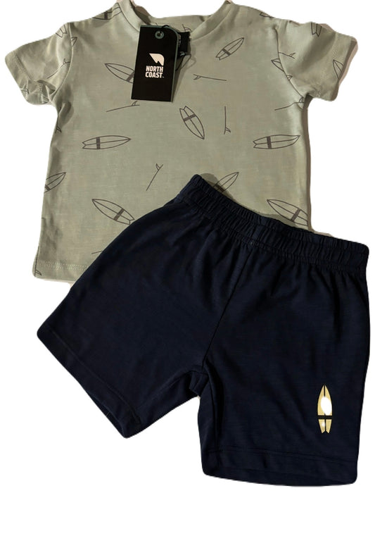 North Coast- Baby Boy Two-Piece Short Set