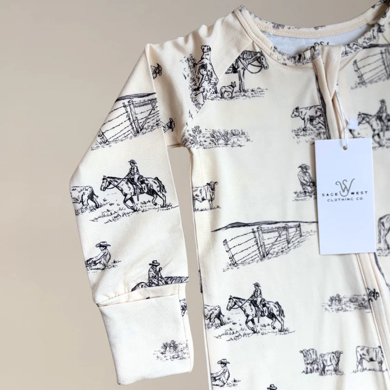 Prairie Cowboy Infant Sleepwear (Cream)