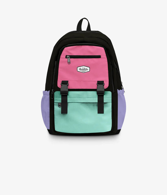 Headster- Colorblock Candy Crushed Backpack - 26L