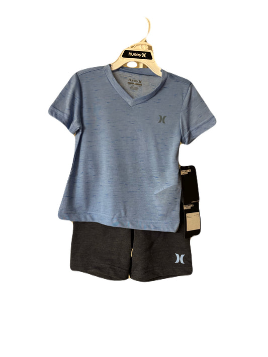 Hurley 2 Piece Short Set- Light Blue