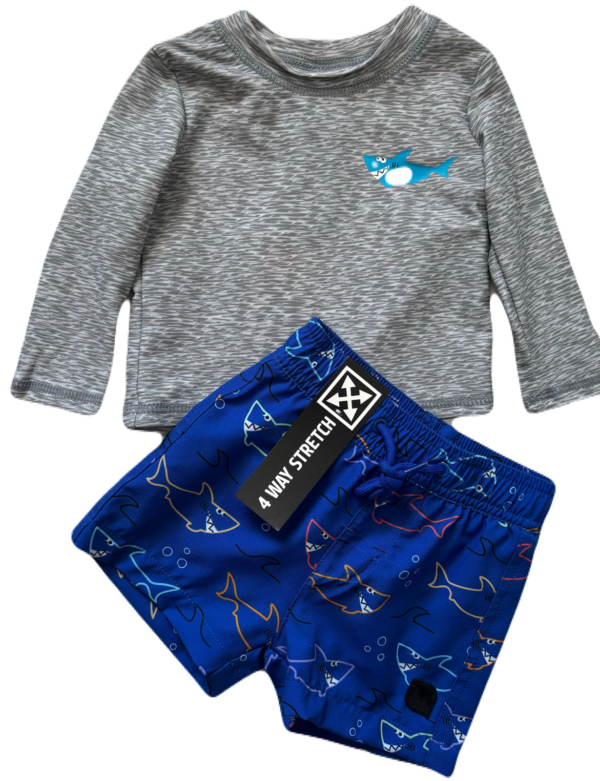 Swim Set Boy- 2 Piece Set Dazzling Sharks