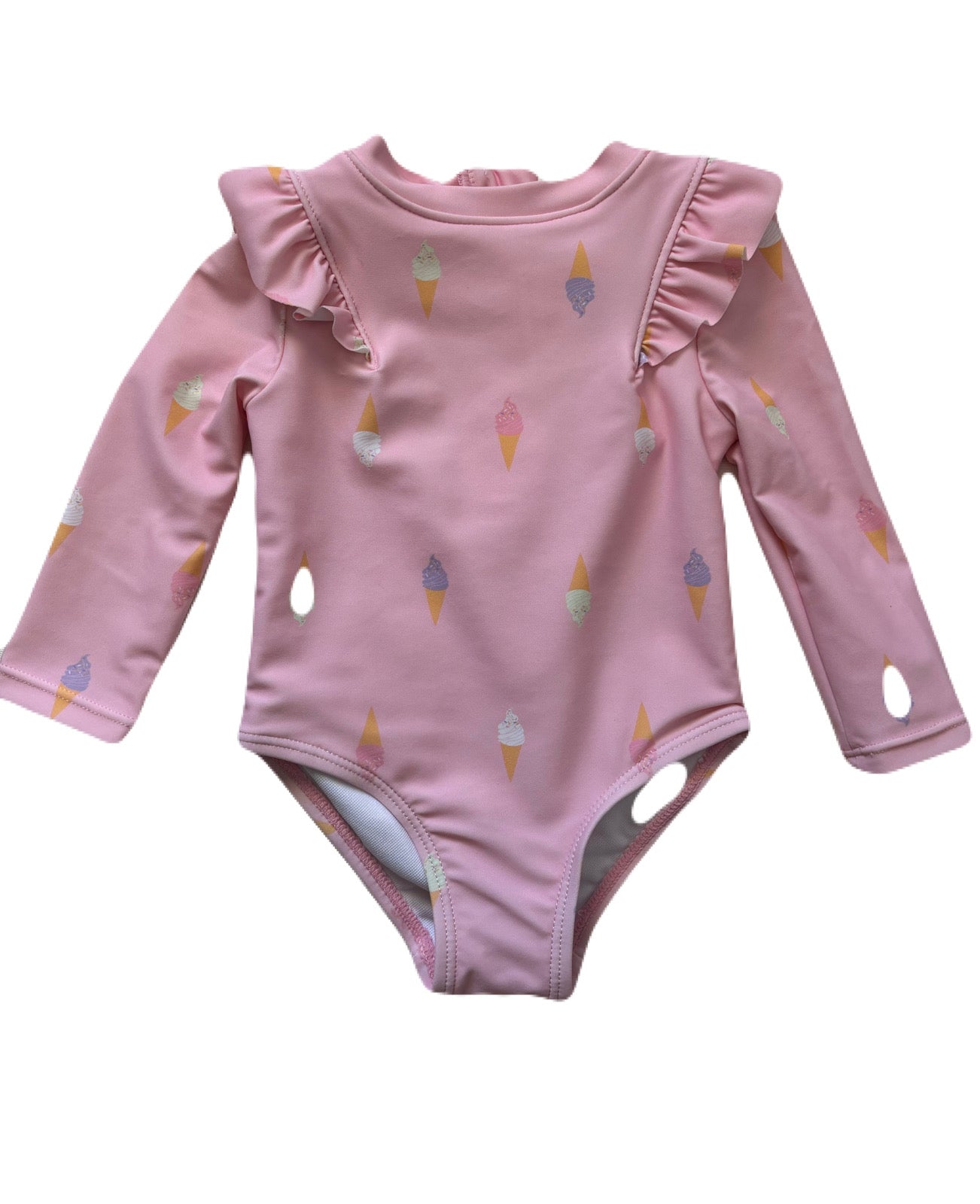 Swim Set-Girl/Cover Up Dress-Pinky Cloud Ice Cream