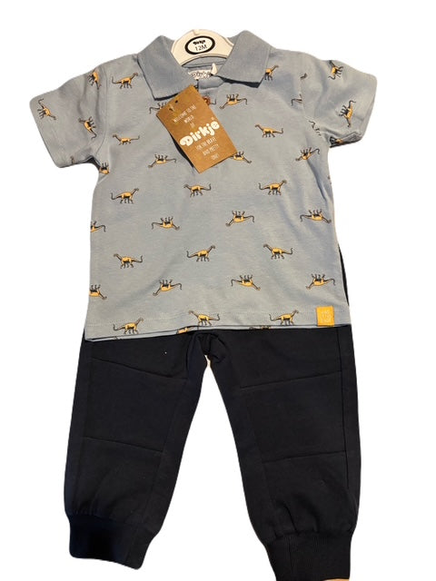 Dirkje baby boys Polo Shirt w/ jogging trousers