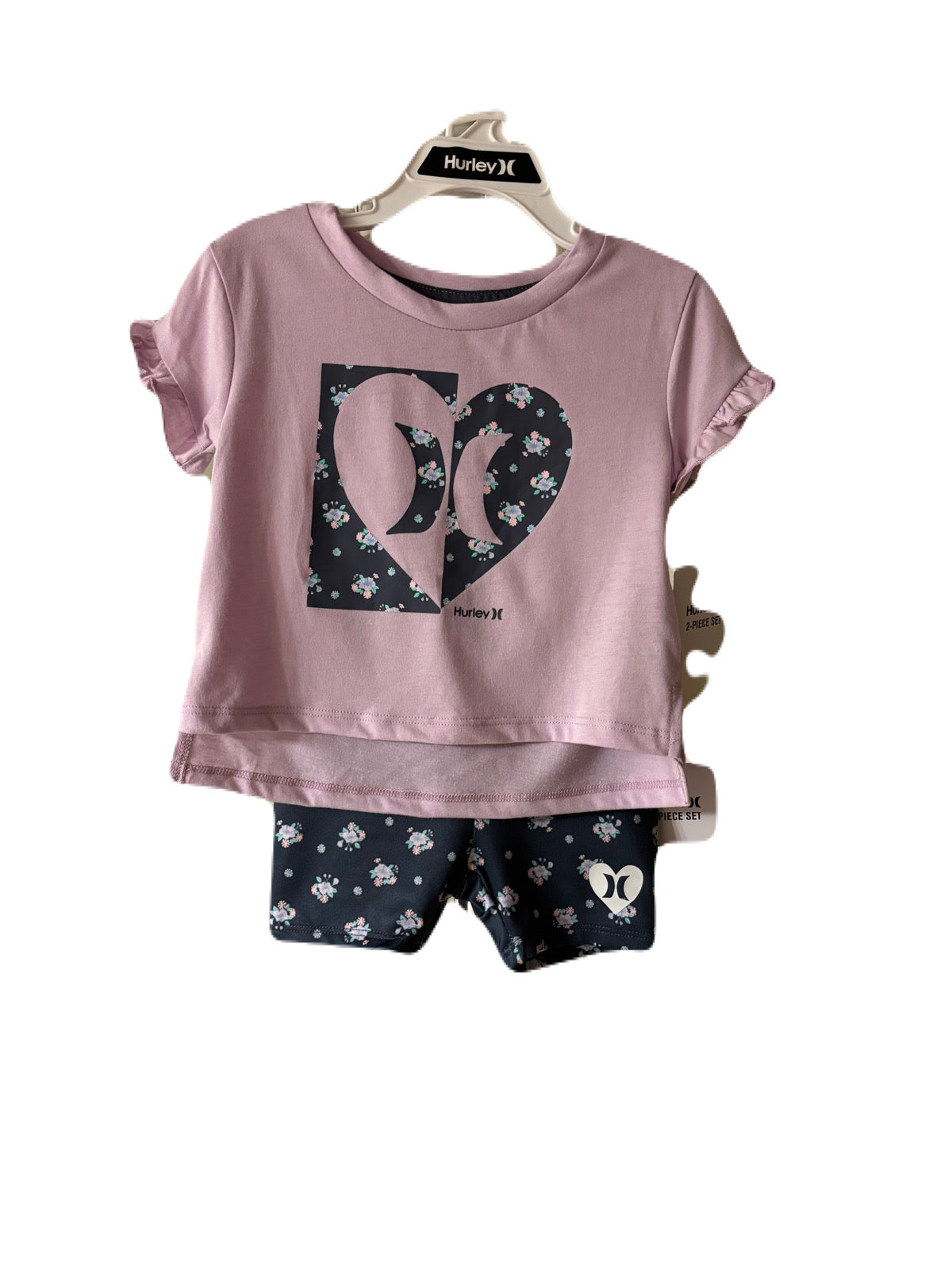 Hurley 2 Piece Short Set- Shadow Black