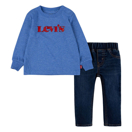 Levi's Ultramarine Long Sleeve Tee W/Denim Jean