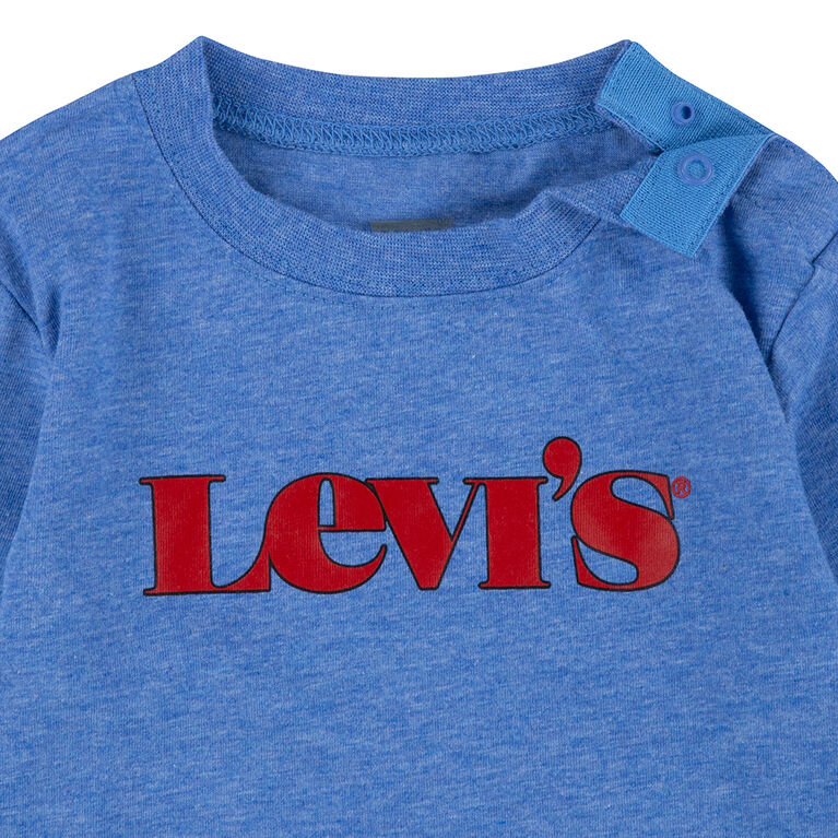 Levi's Ultramarine Long Sleeve Tee W/Denim Jean