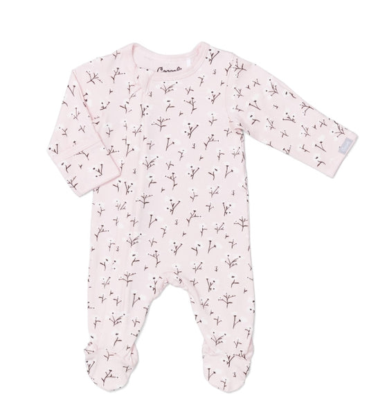 Coccoli Girl Newborn Sleeper (Floral on Mauve)