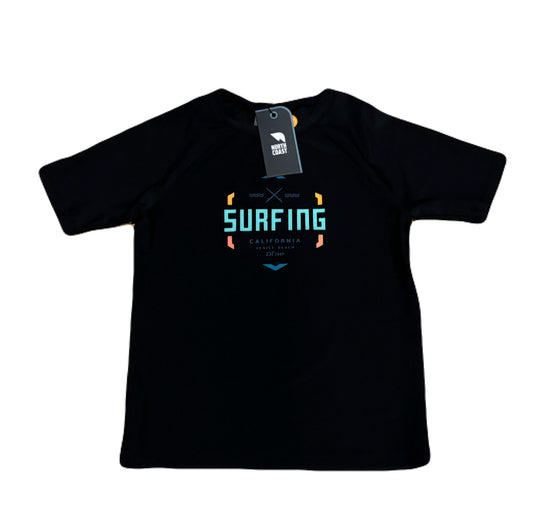 North Coast- Boys Rashguard Jersey Jet Black