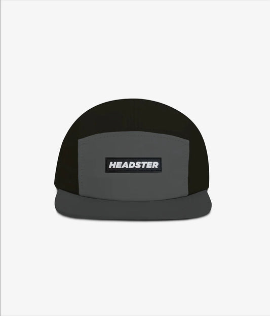 Headster- Runner Nylon Five Panel- Charcoal