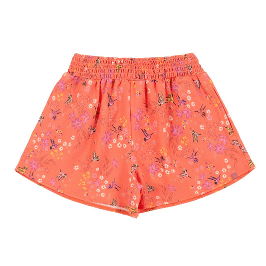 Nano-Girls Coral-Colored Flared Short