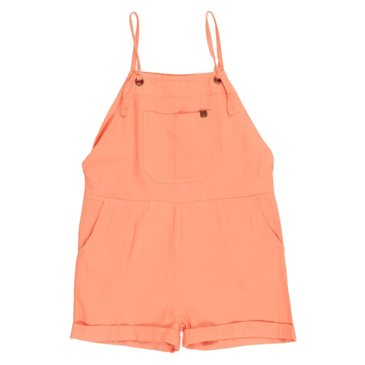 Nano-Girls Coral Short Overalls