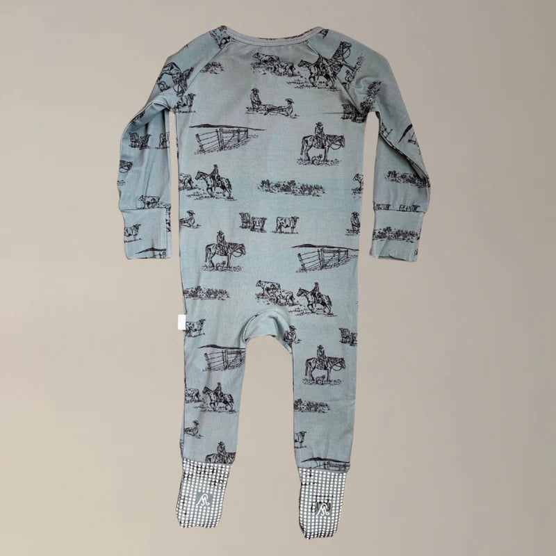 Prairie Cowboy Infant Sleepwear (Sage)