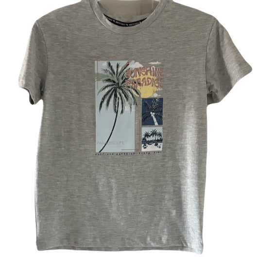 North Coast- Boys T-Shirt Sunshine Paradise Grey