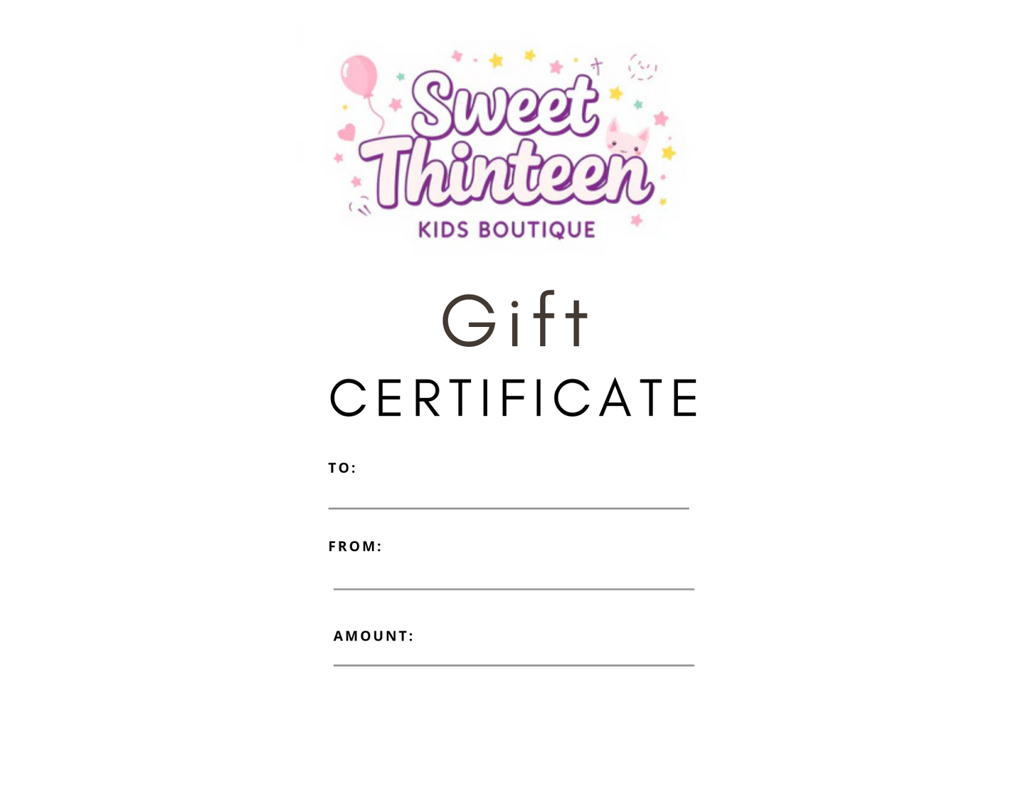 Vouchers-Gift Certificate
