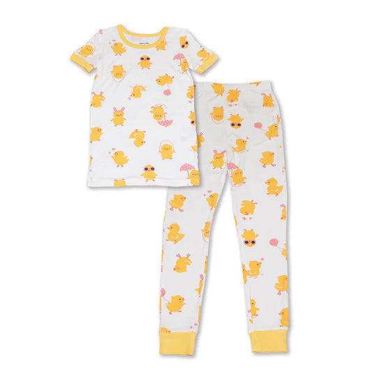 Bamboo Short Sleeve Pajama Set (Little Chick)