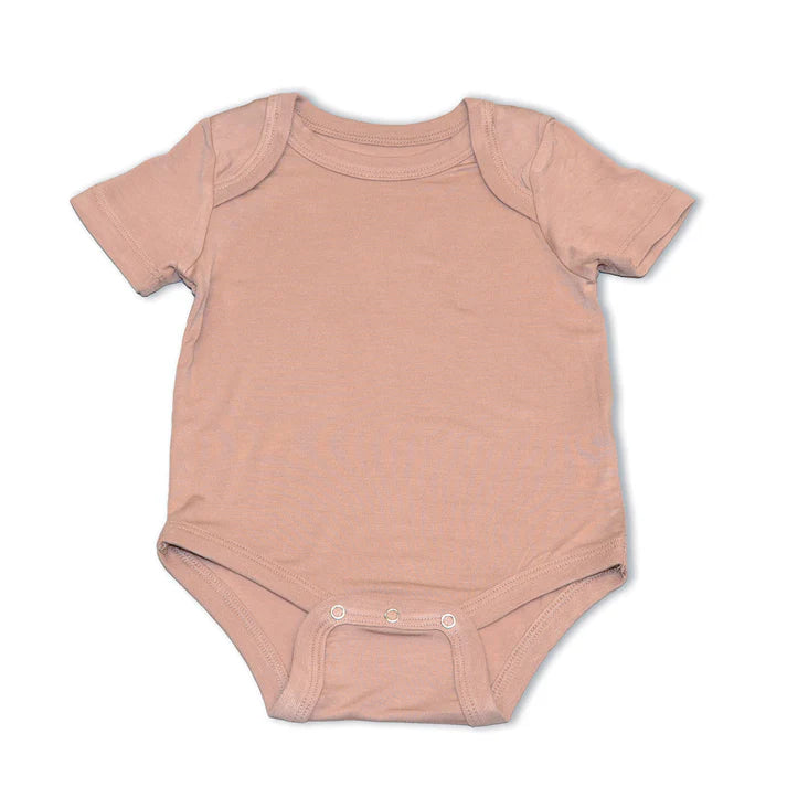 Bamboo Short Sleeve Onesie (Maple Sugar)
