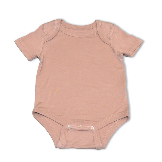 Bamboo Short Sleeve Onesie (Maple Sugar)