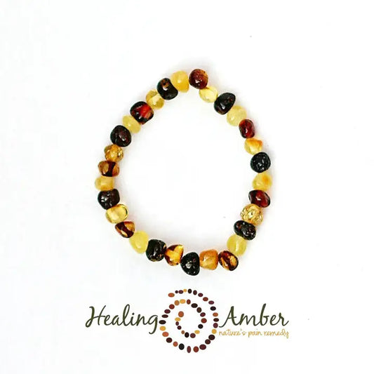 Healing Amber Bracelets 5.5 Inch- Multi-Circle