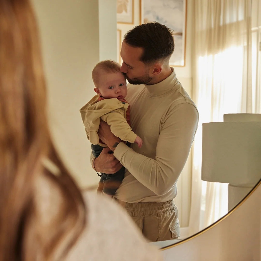 Dirkje boys' baby set shirt waistcoat trousers pebble navy