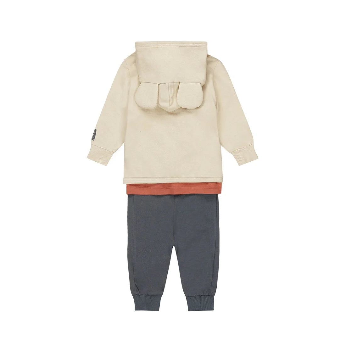 Dirkje boys' baby set shirt waistcoat trousers pebble navy